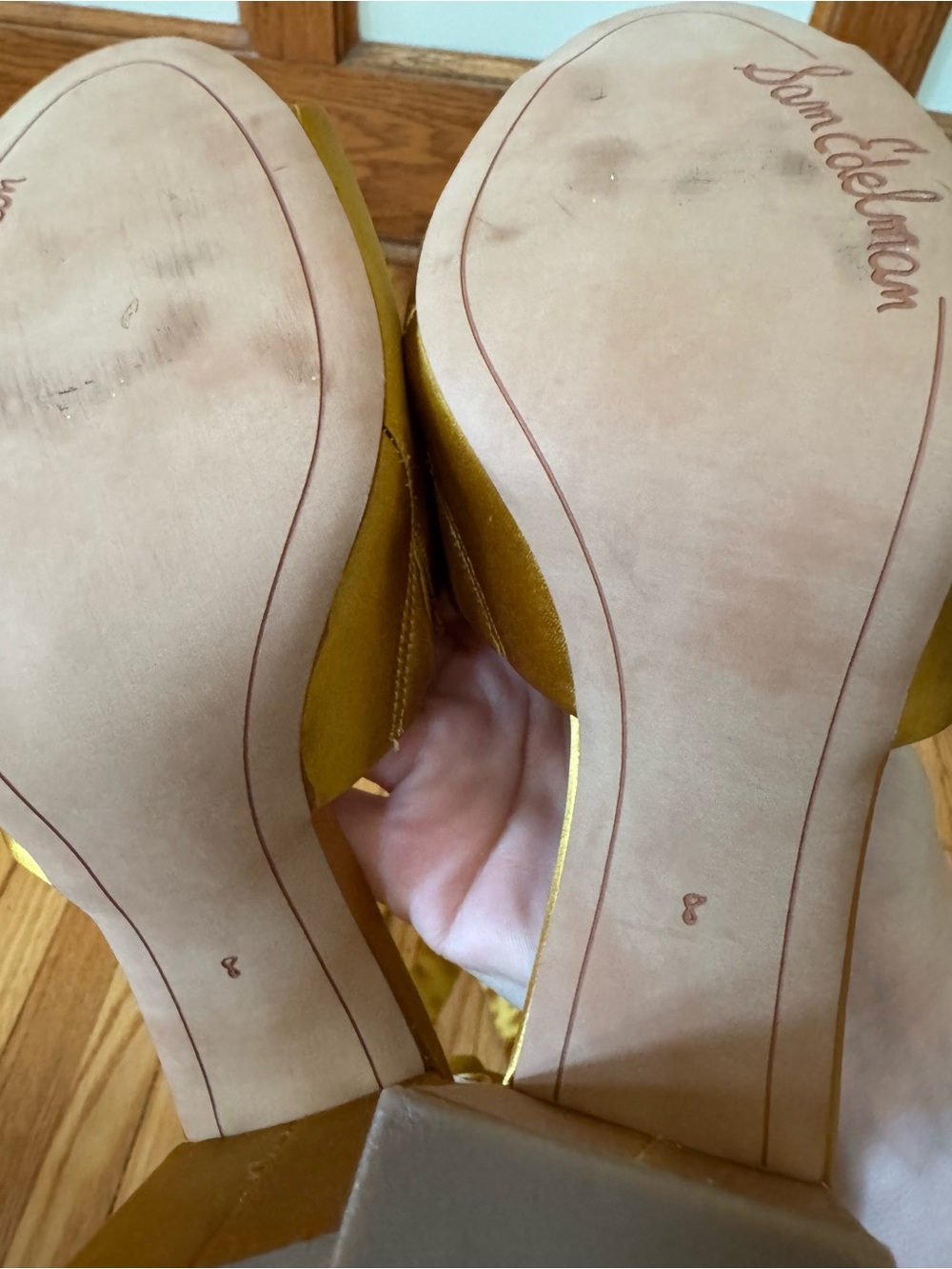 Sam Edelman Odele Satin Ankle-Tie Block Heel Sandals - Picture 6 of 6